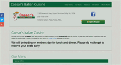 Desktop Screenshot of caesarsitaliancuisine.com.au